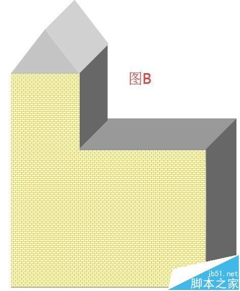 word中怎么绘制一个二层的小楼房?