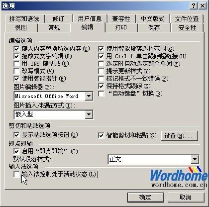 Word默认输入法设置与修改