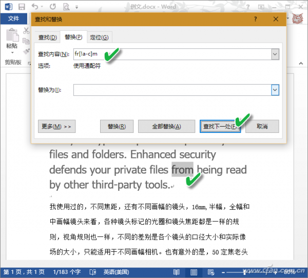 Word通配符使用技巧汇总