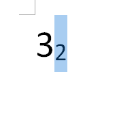 word使用快捷键快速设置数字上标和下标