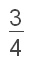 word四分之三怎么打?