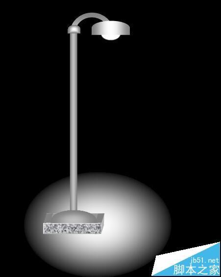 word怎么画路灯? word绘制在黑夜里闪闪发亮的路灯的教程