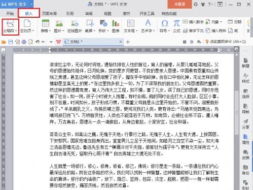 WPS2016不同页面版式如何调整
