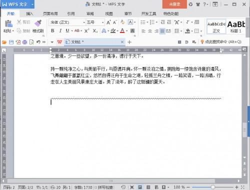 WPS2016如何快速输入各类横线?