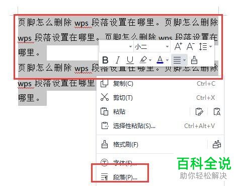 WPS如何设置Word文档段落格式