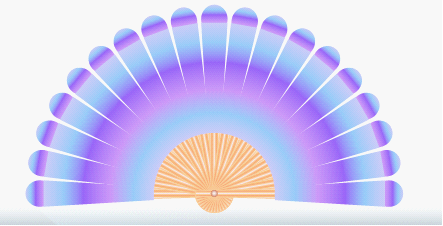 WPS演示巧用自选图形打造扇子