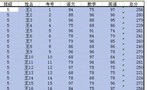 wps表格怎样制作成绩表