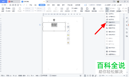 WPS如何将文字移动到页面正中位置