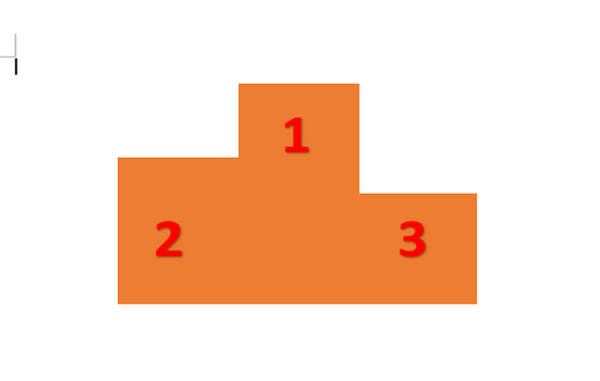 WPS怎么画凸形的领奖台?