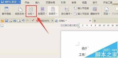 WPS文字怎么分成两栏? WPS文档分栏显示的教程