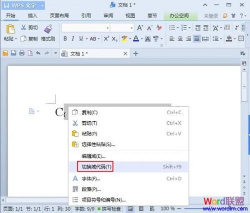 WPS文字2013实现上下标同时输入