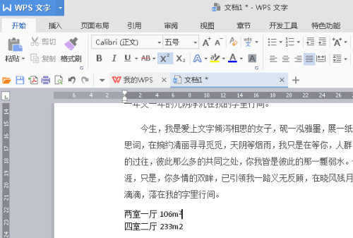 WPS2016如何输入平方米符号?