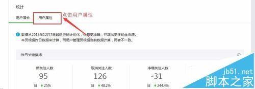 微信公众号中怎么查询男女粉丝比例?