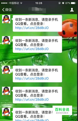 微信提示请登入手机QQ查看