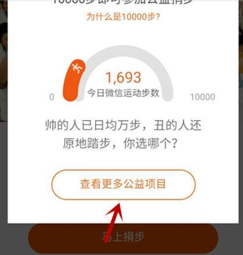 微信运动如何捐赠?