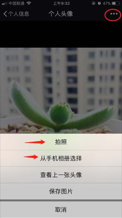 微信最新版如何更换自己头像