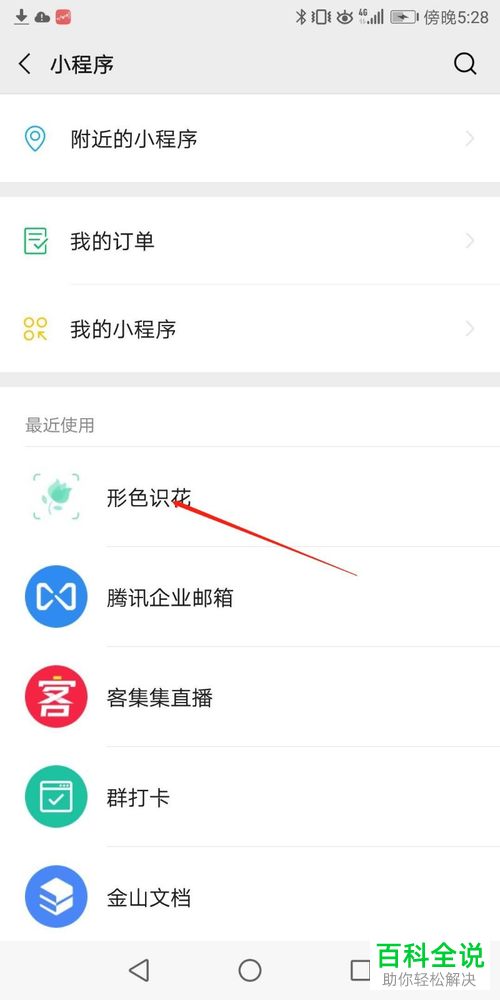 微信中怎么使用形色识花小程序来辨别花草