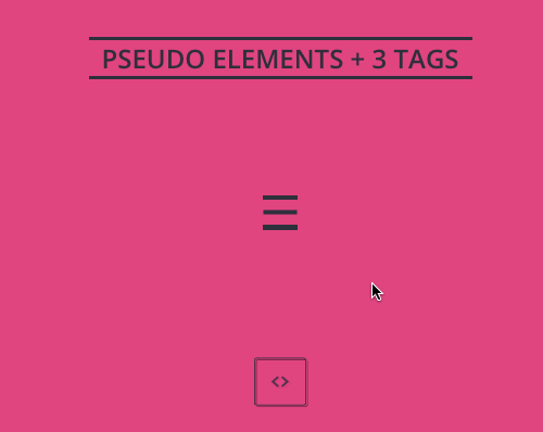 网页汉堡包菜单之关闭按钮的六种玩法