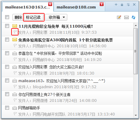 网易邮箱助手添加帐号.查看.标记.删除邮件以及收信和写信