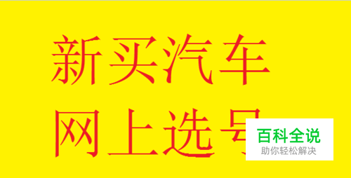 新能源车网上怎么选号