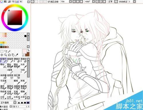 新人如何用SAI?SAI给动漫人物上色教程