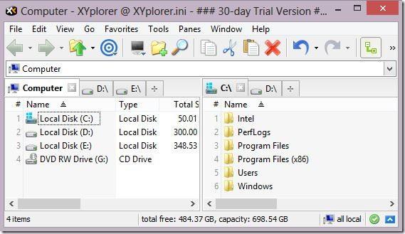 XYplorer 实用技巧:双栏与标签(图文)