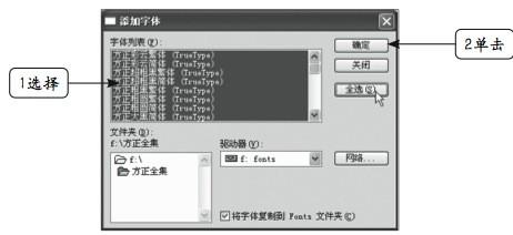 新字体如何安装?