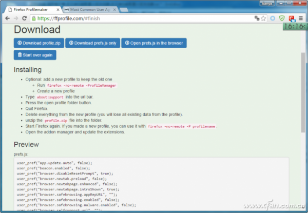云端如何配置火狐浏览器