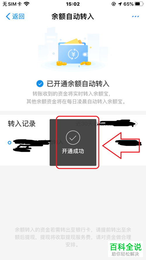 余额宝中的余额自动转入功能如何开通