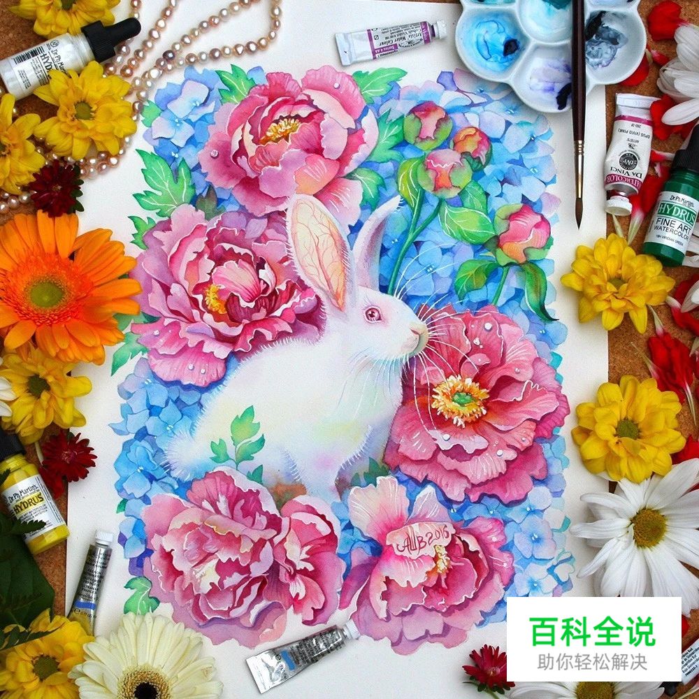 原来水彩插画真的很唯美，很清新。