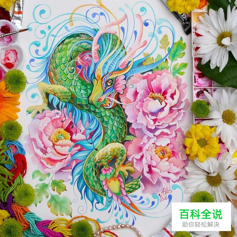 原来水彩插画真的很唯美，很清新。