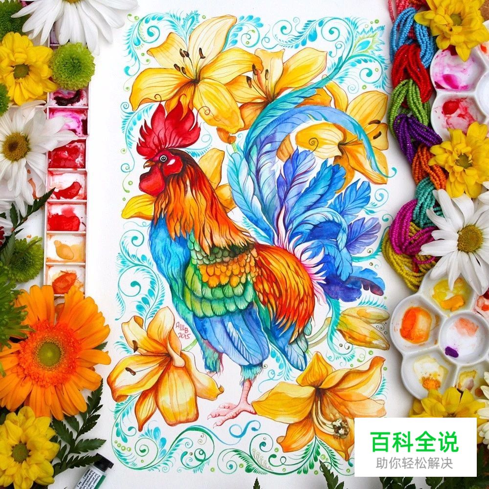 原来水彩插画真的很唯美，很清新。
