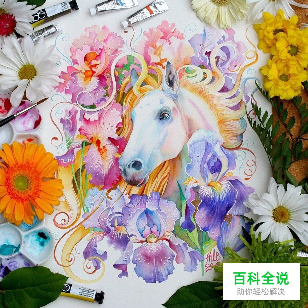 原来水彩插画真的很唯美，很清新。