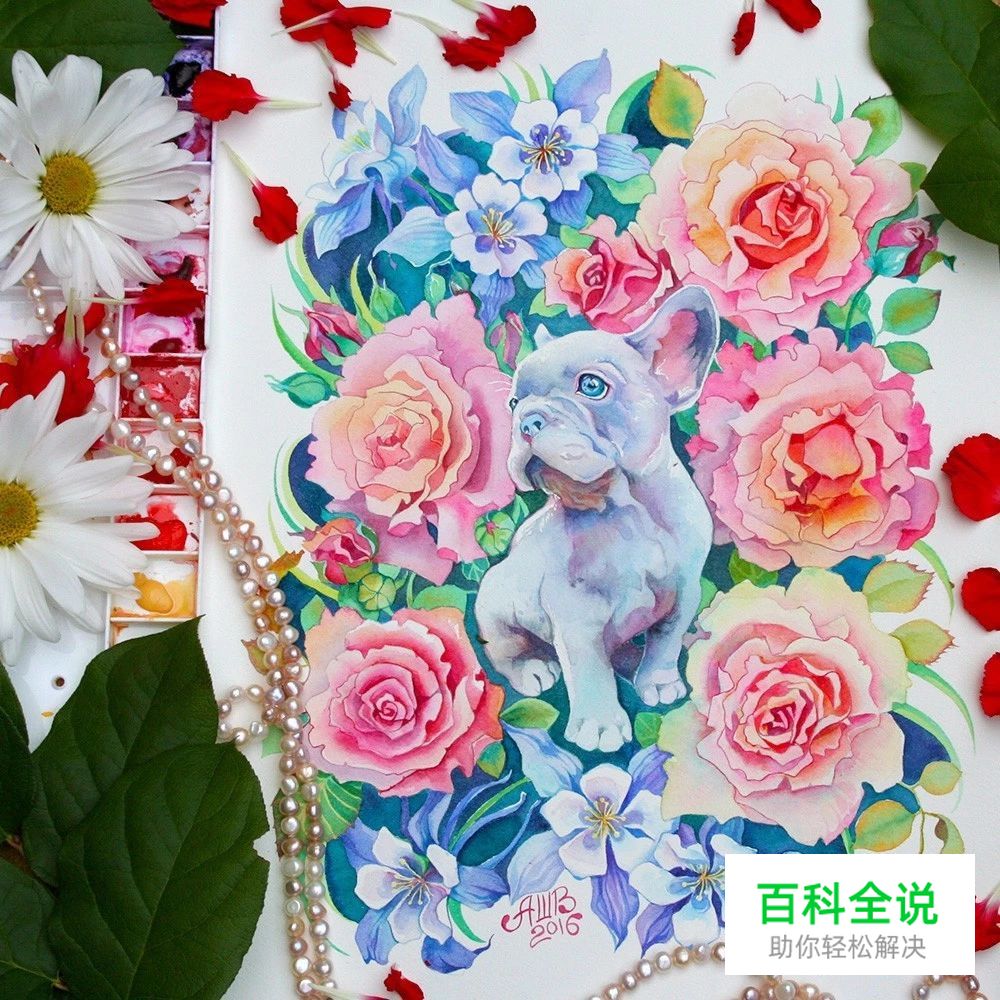 原来水彩插画真的很唯美，很清新。