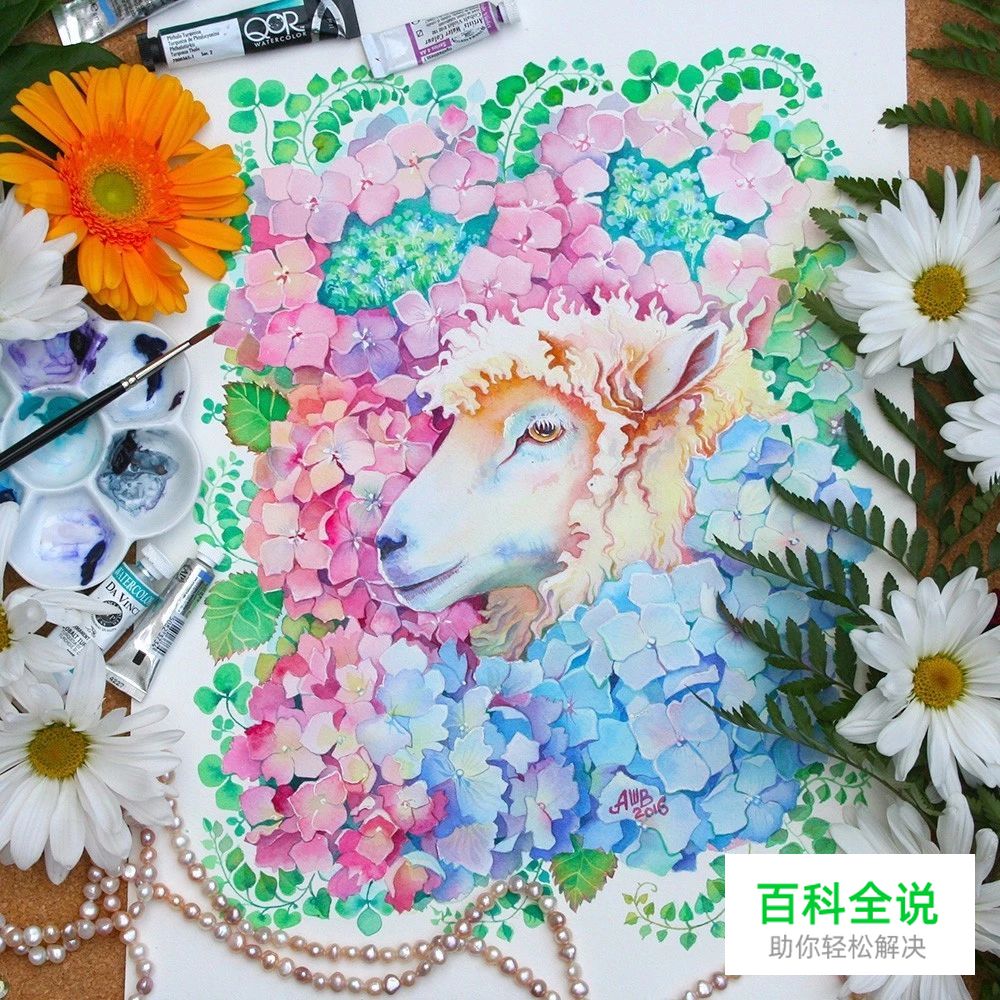 原来水彩插画真的很唯美，很清新。