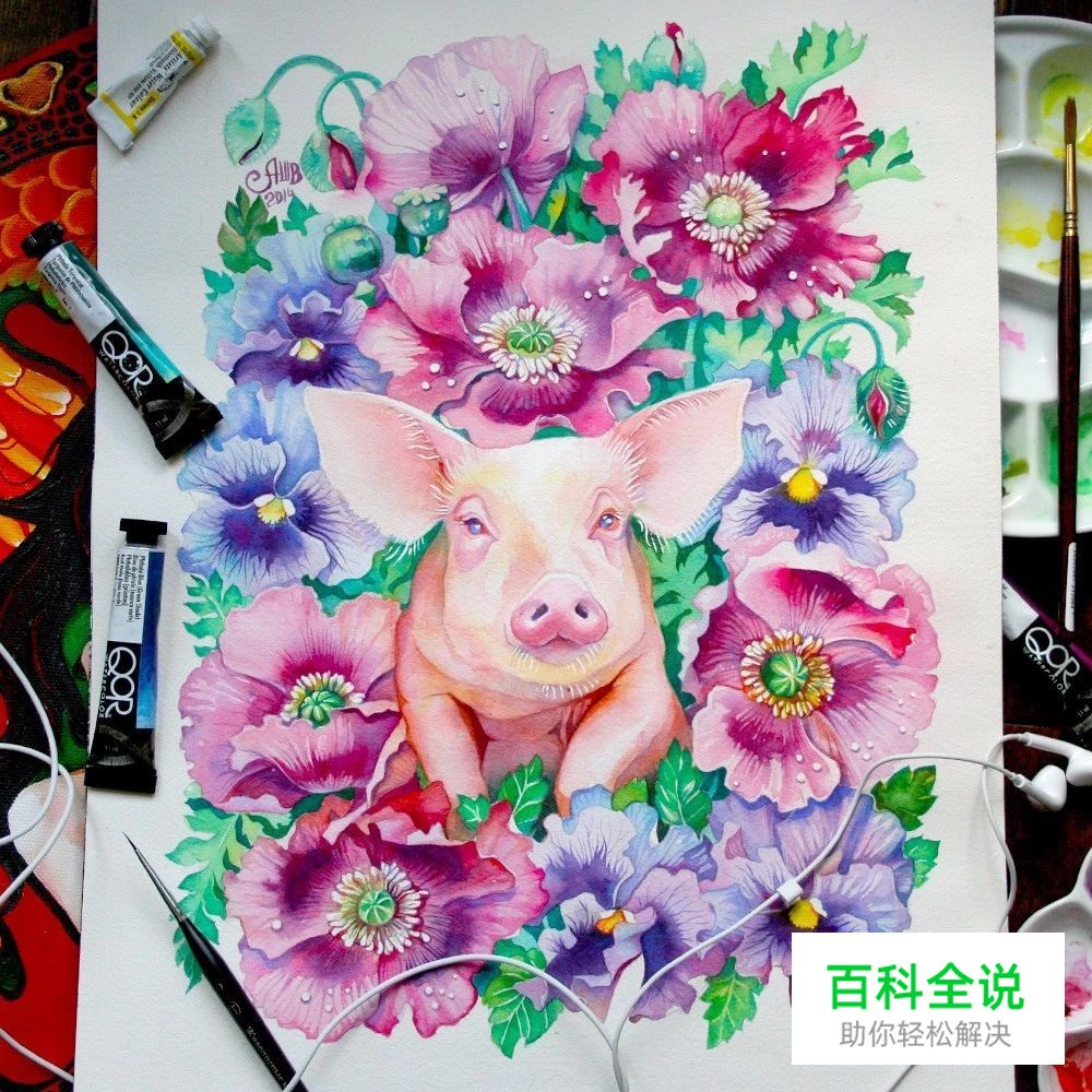 原来水彩插画真的很唯美，很清新。