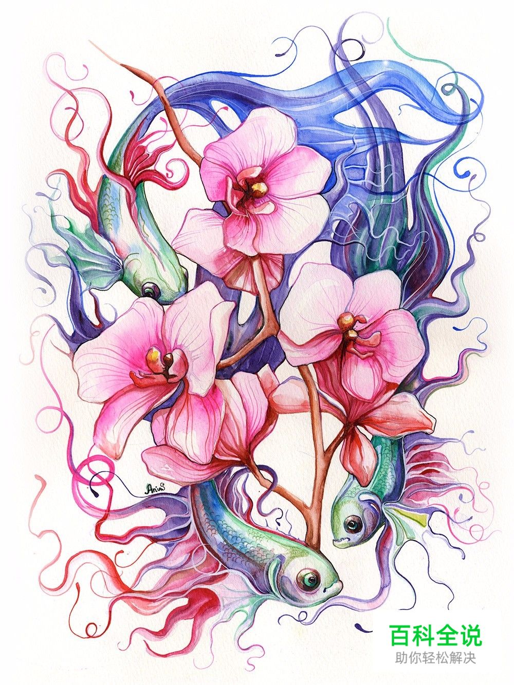 原来水彩插画真的很唯美，很清新。