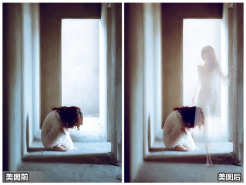 用美图秀秀提升照片意境 打造多重幻影效果