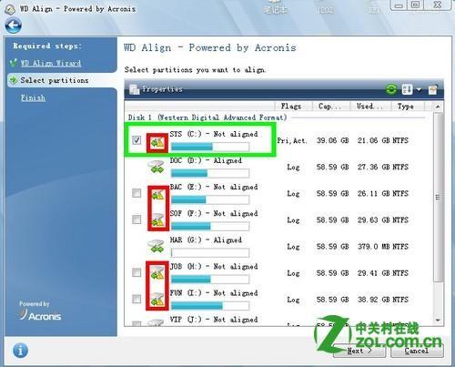 已使用的硬盘怎么对齐4K?