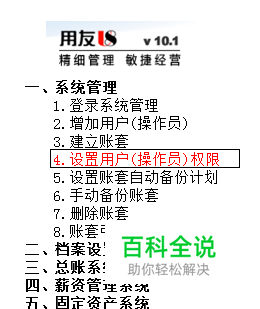 用友U8操作教程：[4]设置用户(操作员)权限