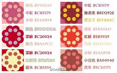 一组动漫配色方案集