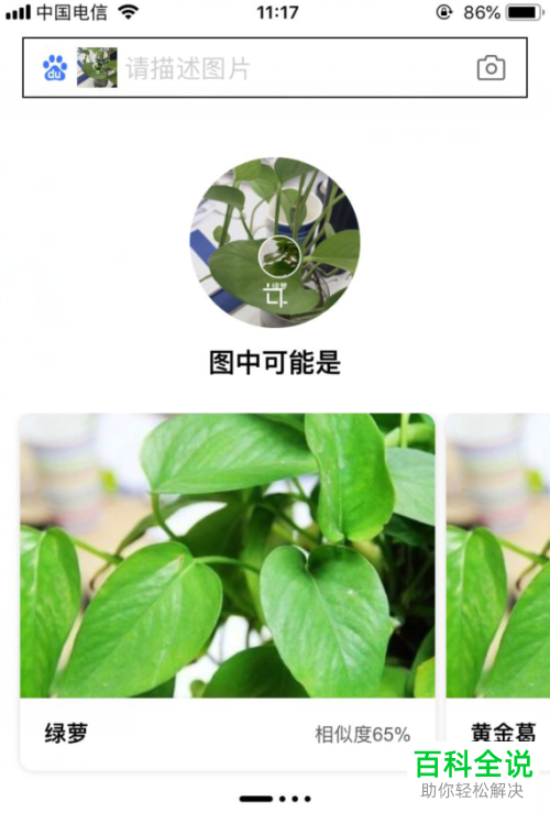 在百度中如何利用识图功能来识别图片