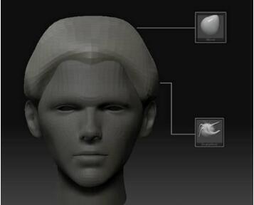 ZBrush头发雕刻的笔刷应用技巧