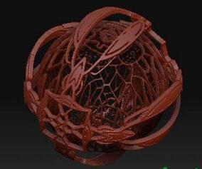 Zbrush如何制作3D镂空效果图