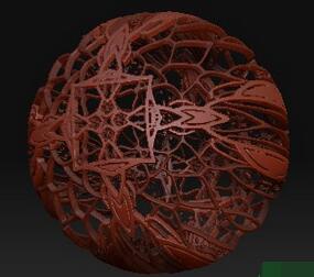 Zbrush如何制作3D镂空效果图
