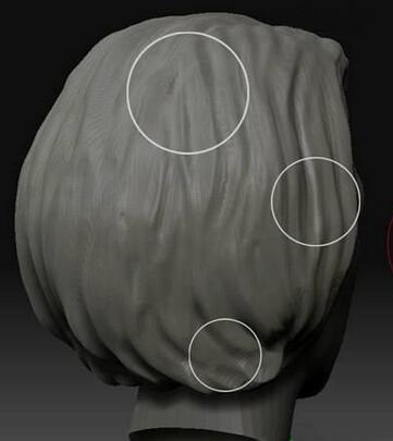 ZBrush头发雕刻的笔刷应用技巧