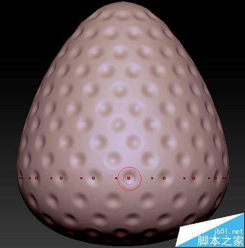 ZBrush怎么制作草莓形状的图形?