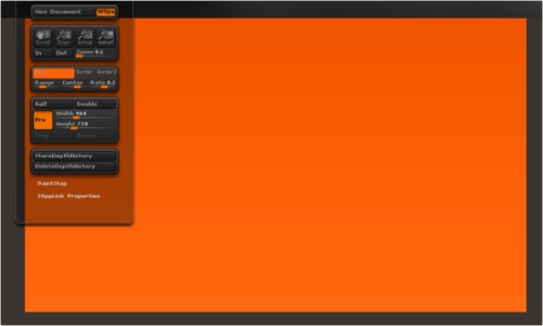 ZBrush 4R7中如何更改工作区颜色
