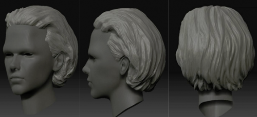 ZBrush头发雕刻的笔刷应用技巧