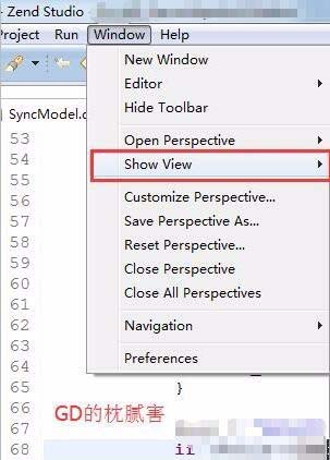 Zend Studio怎么设置默认打开当前文件的方法列表?